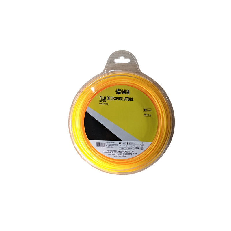 Q.TA' 1 C FILO DECESPUGLIATORE TONDO YELLOW-R 2,4MMX100M