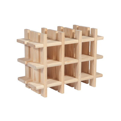Q.TA' 1 PORTABOTTIGLIE MOD. RIOJA PINO 9 POSTI 43X22X32,5CM