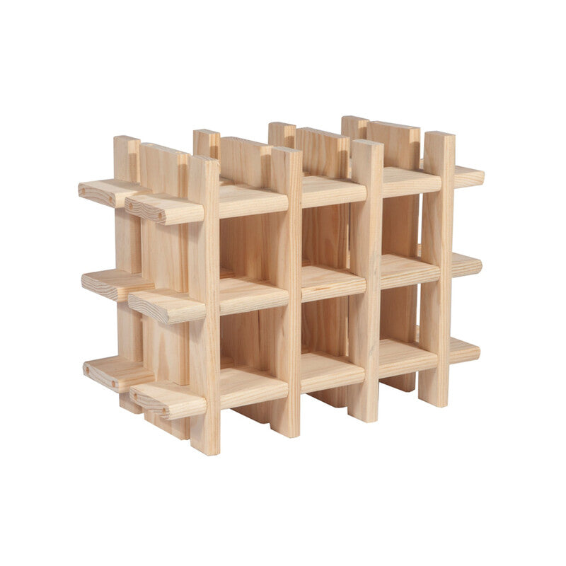 Q.TA' 1 PORTABOTTIGLIE MOD. RIOJA PINO 9P CM 43X22X32,5