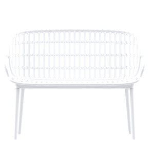 Q.TA' 1 DIVANO POSITANO BAMBOO 115X61,5X81 BIANCO