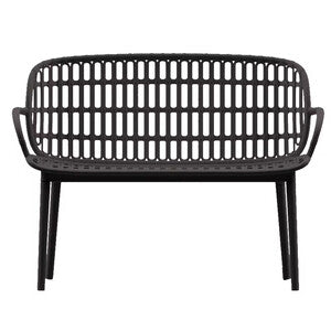 Q.TA' 1 DIVANO POSITANO BAMBOO 115X61,5X81 ANTRACITE