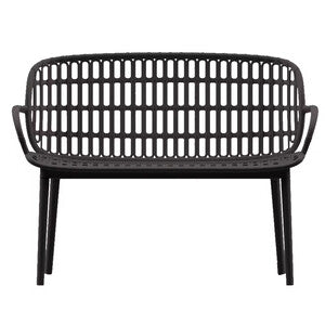 Q.TA' 1 DIVANO POSITANO BAMBOO 115X61,5X81 ANTRACITE