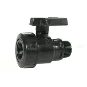 Q.TA' 5 RACCORDO POLIPROP VALVOLA A SFERA MF 11/4