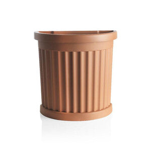 Q.TA' 1 VASO ROMA C/SOTTOVASO 52X27XH49CM TERRACOTTA