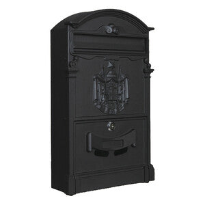 Q.TA' 1 C CASSETTA POSTALE REGIA NERO 9005 25,5X9X41CM