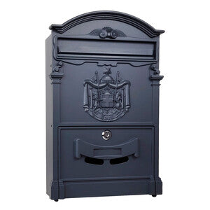 Q.TA' 1 C CASSETTA POSTALE REGIA ANTRACITE 7016 25.5X9X41CM