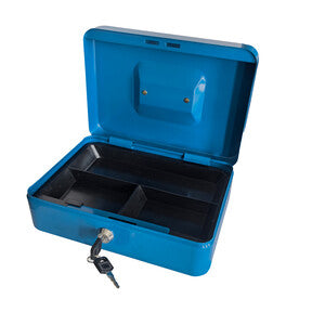 Q.TA' 1 C CASSETTA PORTAVALORI BLU 5015 20X16X9CM