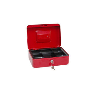 Q.TA' 1 C CASSETTA PORTAVALORI ROSSO 3003 25X18X9CM