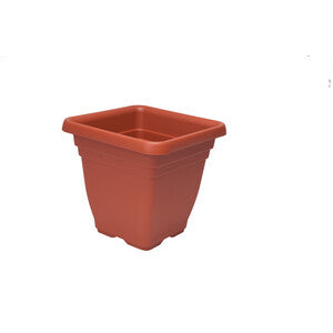 Q.TA' 6 VASO QUADRO LAURUS 25X25X23CM 7L TERRACOTTA