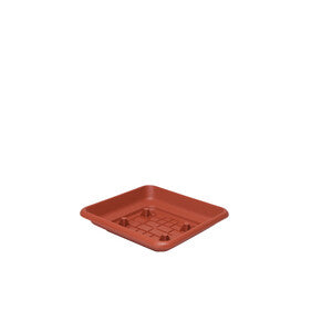 Q.TA' 6 SOTTOVASO QUADRO LAURUS 45CM TERRACOTTA