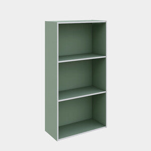 Q.TA' 1 LIBRERIA 2 RIPIANI 50X22,8X95 CM VERDE SALVIA