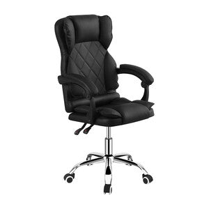 Q.TA' 1 POLTRONA DIREZIONALE A GAS C/BRACCIOLI MILO NERO