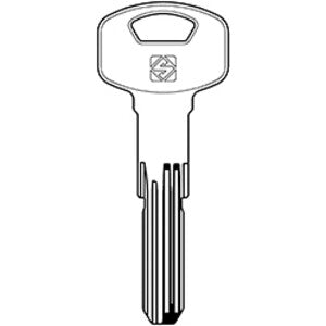 Q.TA' 5 SILCA YA118SMD CHIAVE PUNZONATA OTTONE