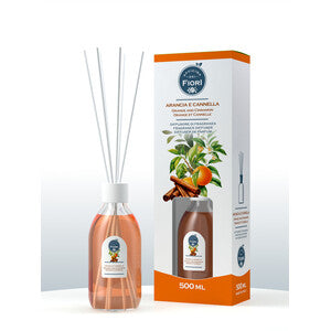 Q.TA' 6 DIFFUSORE OFFICINA DEI FIORI 500ML ARANCIA E CANN