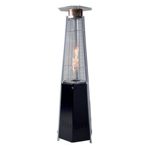 Q.TA' 1 C STUFA AEREA P/PATIO GAS GPL HEXAGON 12,5KW NERO