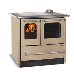 Q.TA' 1 CUCINA LEGNA 7,5 KW SOVRANA EASY EVO 2.0 CARAMELLO