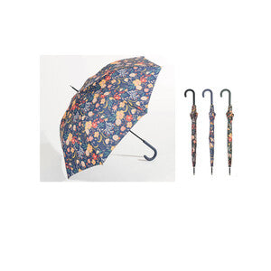 Q.TA' 12 OMBRELLO AUTOMATICO LUNGO DONNA FIORI ASSORTITO