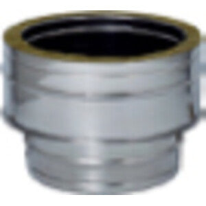 Q.TA' 1 C RACCORDO INOX DA MONO A DOP PARETE D 8/13CM