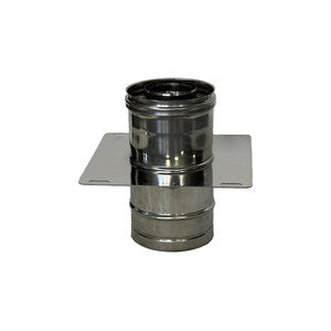 Q.TA' 1 C PIASTRA INTERMEDIA INOX DOP PARETE D15/20CM