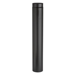 Q.TA' 3 TUBO PORCELLANATO D 12 X H 100CM NERO OPACO TOP