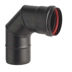 Q.TA' 1 CURVA PORCELLANATA 90 PELLET D 10CM NERO OP AETERNUM