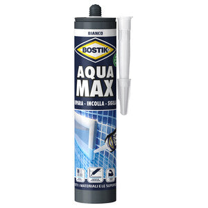 Q.TA' 1 BOSTIK AQUA MAX ADESIVO 425G BIANCO CARTUCCIA