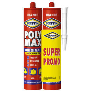 Q.TA' 2 BOSTIK POLYMAX ORIGINAL 425 G BIANCO CART BIPACK
