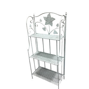 Q.TA' 2 C SCAFFALE 3 RIPIANI 60X28X127CM AZZURRO CH EPOQUE