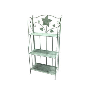 Q.TA' 2 C SCAFFALE 3 RIPIANI 60X28X127CM VERDE SALVIA EPOQUE