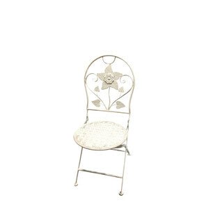 Q.TA' 2 C SEDIA 40X40X94CM BIANCO ANTICO EPOQUE