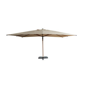 Q.TA' 1 C OMBRELLONE DEC ALL LEGNO C/ROT BIG CAPRI 3X4M SABB