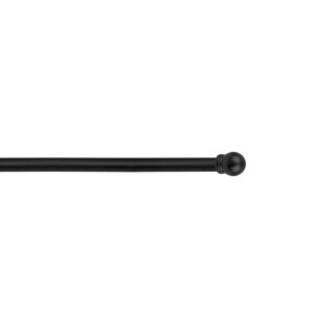 Q.TA' 6 BASTONE METALLO D 20/17 120/210CM PALLA NERO