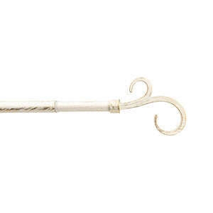 Q.TA' 6 BASTONE METALLO D 19/16 120/210CM PASTORALE AVO/ORO