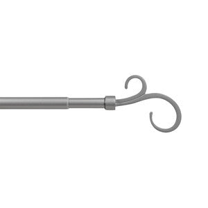 Q.TA' 6 BASTONE METALLO D 19/16 120/210CM PASTORALE GRIGIO