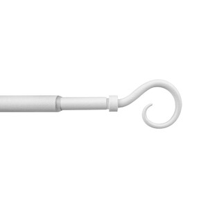 Q.TA' 1 BASTONE METALLO D 12/9 70/120CM RICCIOLO BIANCO