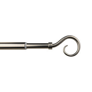 Q.TA' 1 BASTONE METALLO D 12/9 70/120CM RICCIOLO NICHEL