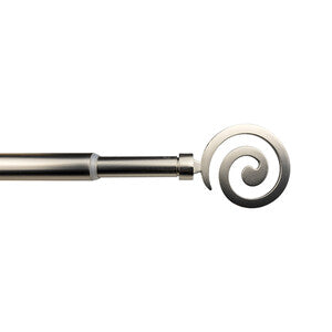 Q.TA' 1 BASTONE METALLO D 12/9 70/120CM SPIRALE NICHEL