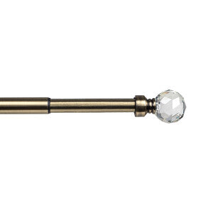 Q.TA' 6 BASTONE METALLO D 20/19 120/210CM LUCE ORO ANTICO