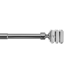 Q.TA' 6 BASTONE METALLO D 20/16 120/210CM SQUARE CROMO