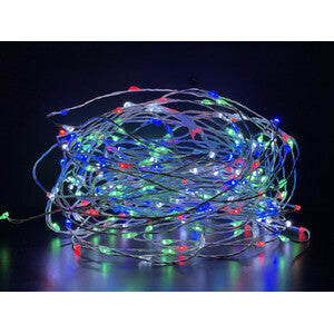 Q.TA' 1 CATENA LUMINOSA 180 GOCCE LED C/GIOCHI MULTICOL