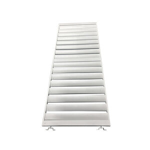 Q.TA' 1 C PANNELLO LATERALE P/PERGOLA LAMELLE ALU 93X235H BIANCO