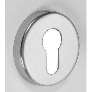 Q.TA' 2 BOCCHETTA TONDA ALLUMINIO FORO YALE CROMO