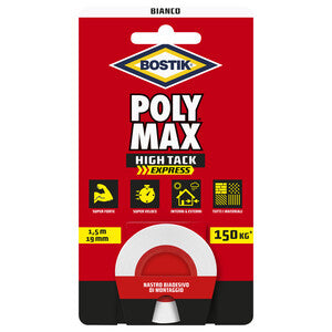 Q.TA' 1 BOSTIK POLYMAX NASTRO BIAD HIGH TACK EXPRESS BIANCO