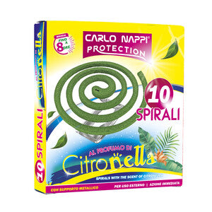 Q.TA' 1 CITRONELLA SPIRALI C/SUPPORTO 10