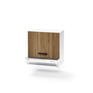 Q.TA' 1 KIT CUCINA PENSILE 1 ANTA SOPRACAPPA 60X32XH49 CM NOCE