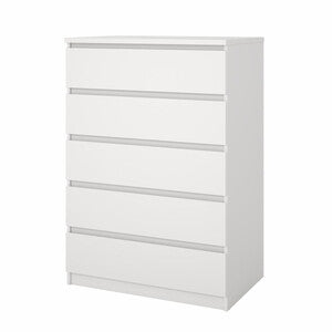 Q.TA' 1 KIT CASSETTIERA NAIA 5 CASS 77X50X111CM BIANCO