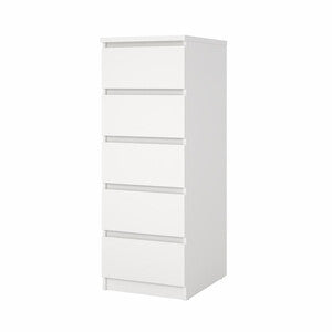 Q.TA' 1 KIT CASSETTIERA NAIA 5 CASS 40X50X111CM BIANCO