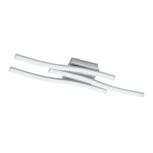 Q.TA' 1 PLAFONIERA LED TRATTI 15W 4000K 1950LM SILVER 3L