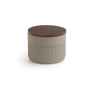 Q.TA' 1 GEDY THEA CONTENITORE GRIGIO/NATURALE SCURO