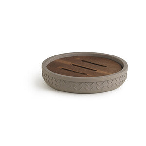 Q.TA' 1 GEDY THEA PORTASAPONE GRIGIO/NATURALE SCURO
